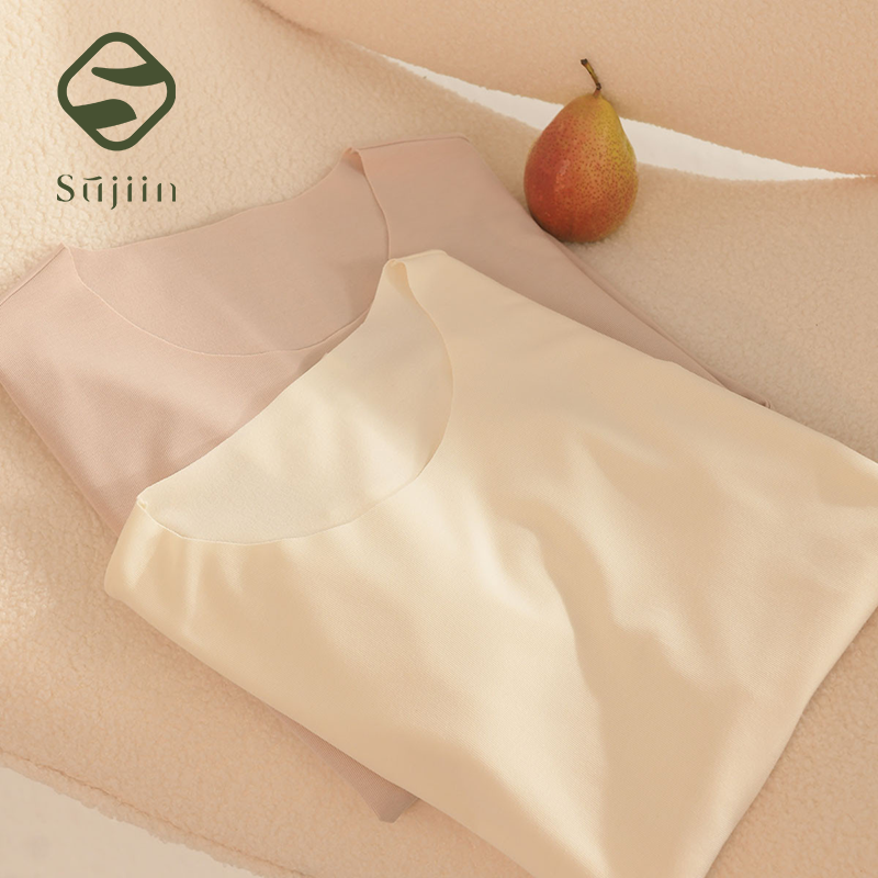 Undershirt Crew Neck - SUJIIN Autumn Winter Thermal Underwear for