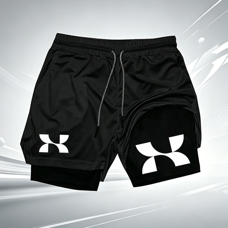 Compression Shorts Athletes - Men's 2-in-1 Running Shorts Quick Dry