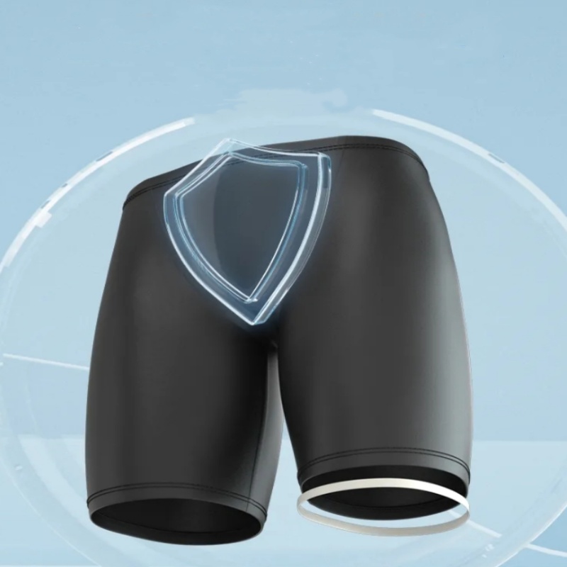 Men Boxers Shorts Silicone PU  - Pouch Boxer Pouch recensie en prijs