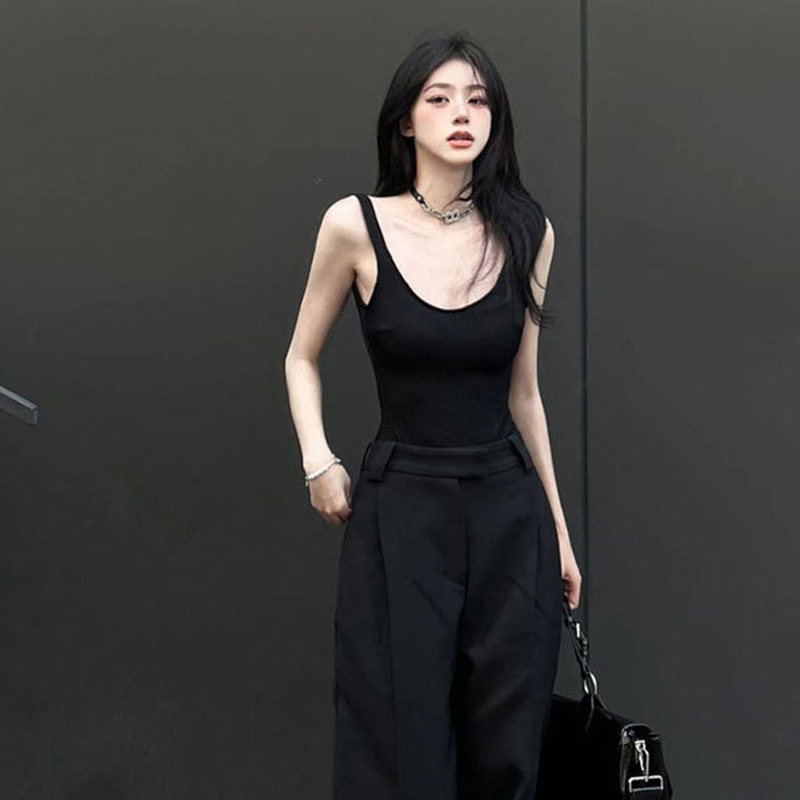 Black Strappy Bodysuit Sexy Ba - Tank Top Ribbed recensie en prijs