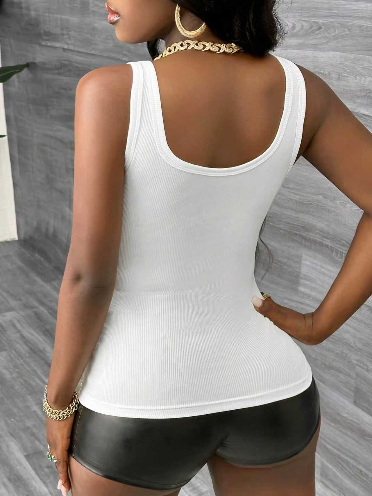 Plus Size 3 Piece V Neck Ribbe - Tank Top Ribbed recensie en prijs