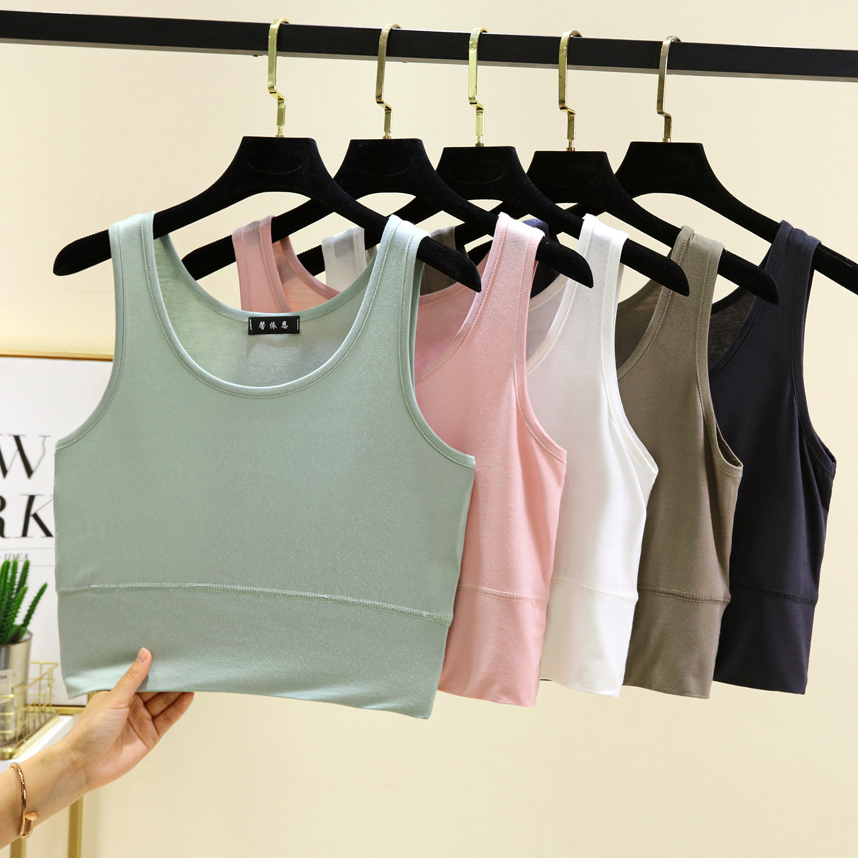 Modal O Neck cropped top Elast - Sleeveless Undershirt recensie en prijs
