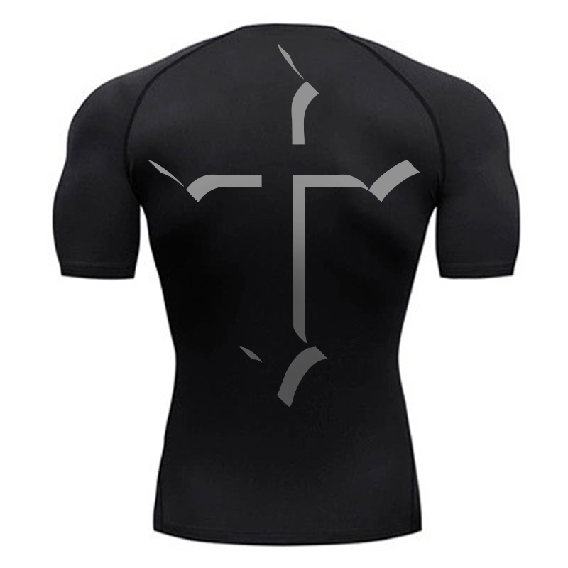 Cross Print Compression Shirt  - Base Layer Top recensie en prijs