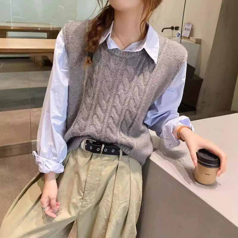 2025 New O-Neck Knitted Vest W - Sleeveless Undershirt recensie en prijs