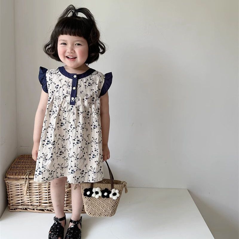 Girls summer floral dress 2024 - Undershirt Crew Neck recensie en prijs