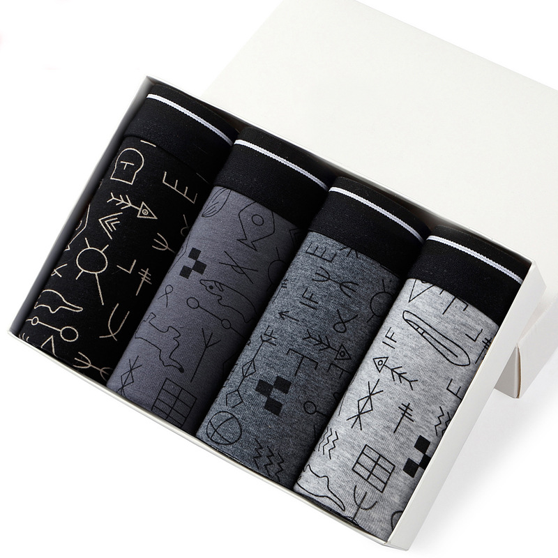 4pcs Men's Panties Sexy Shorts - Boxer Brief Pack Cotton recensie en prijs