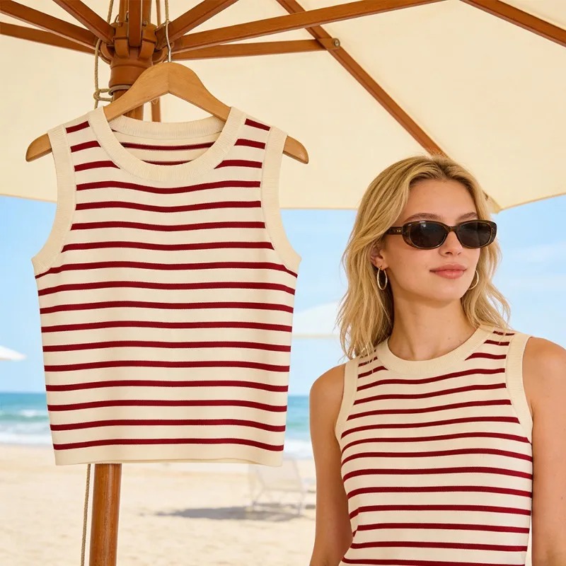 One Size Short Striped Ice Sil - Sleeveless Undershirt recensie en prijs