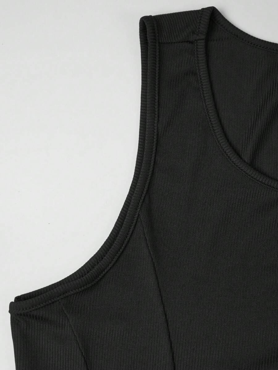 Mens Solid Color Crew Neck Rib - Tank Top Ribbed recensie en prijs