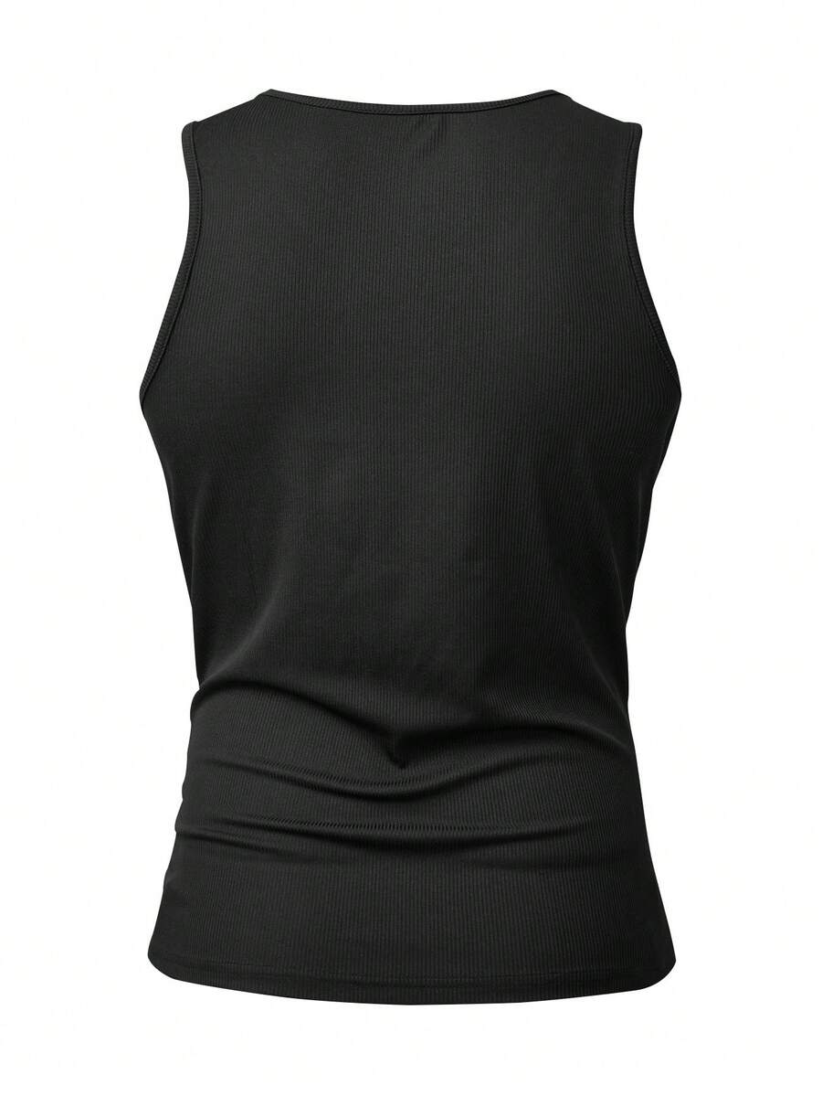 Mens Solid Color Crew Neck Rib - Tank Top Ribbed recensie en prijs