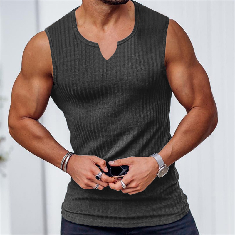 2024 Summer new men V-neck Ves - Undershirt Crew Neck recensie en prijs