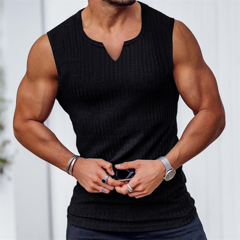 2024 Summer new men V-neck Ves - Undershirt Crew Neck recensie en prijs