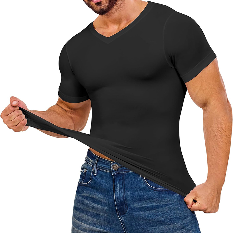 Men V Neck Compression Shirts  - Undershirt Crew Neck recensie en prijs