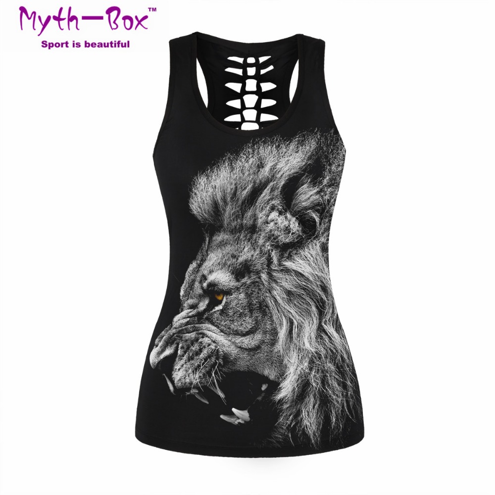 Women Sport Vest Bad Cat Print - Sleeveless Undershirt recensie en prijs