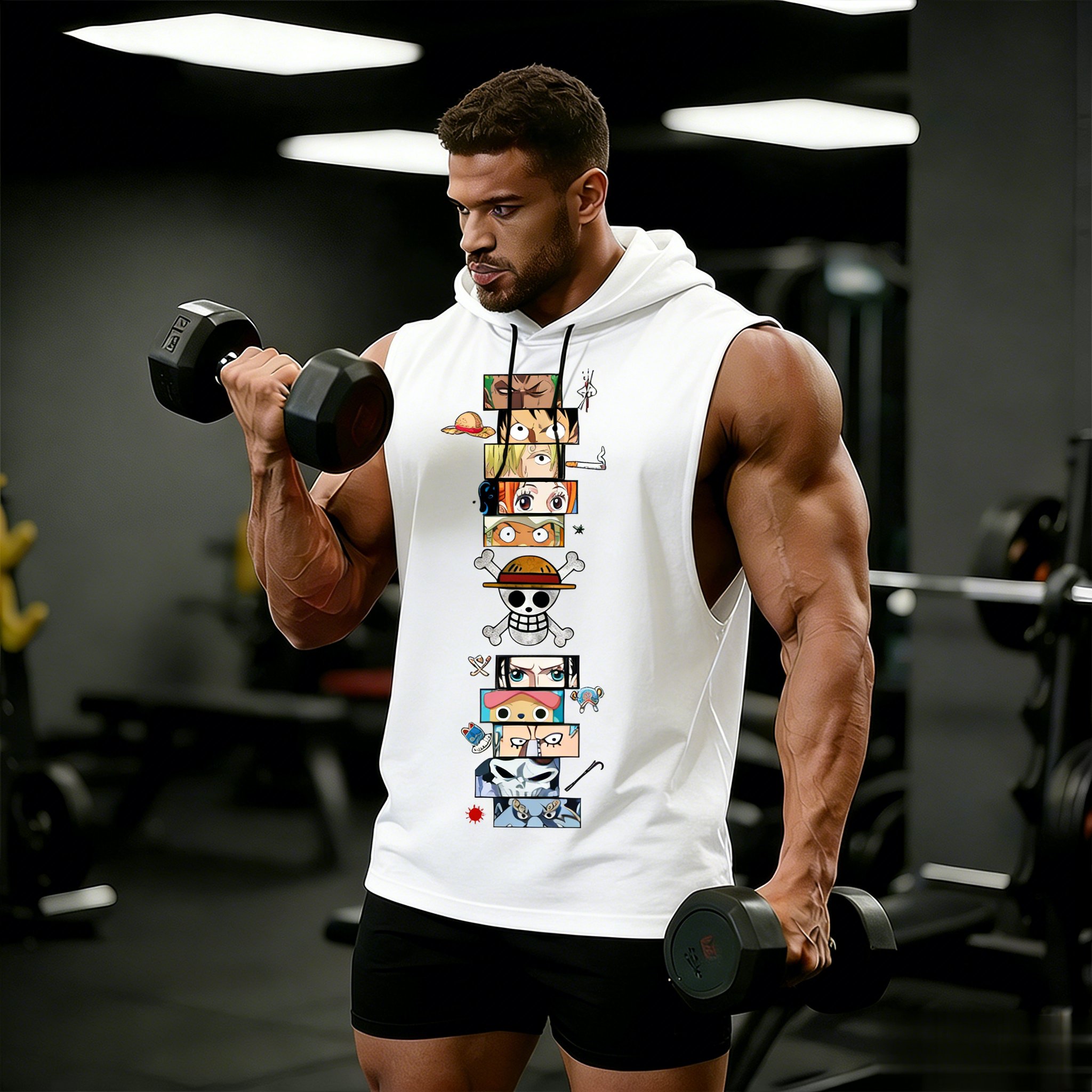One Piece Anime Hoodie Sleevel - Sleeveless Undershirt recensie en prijs