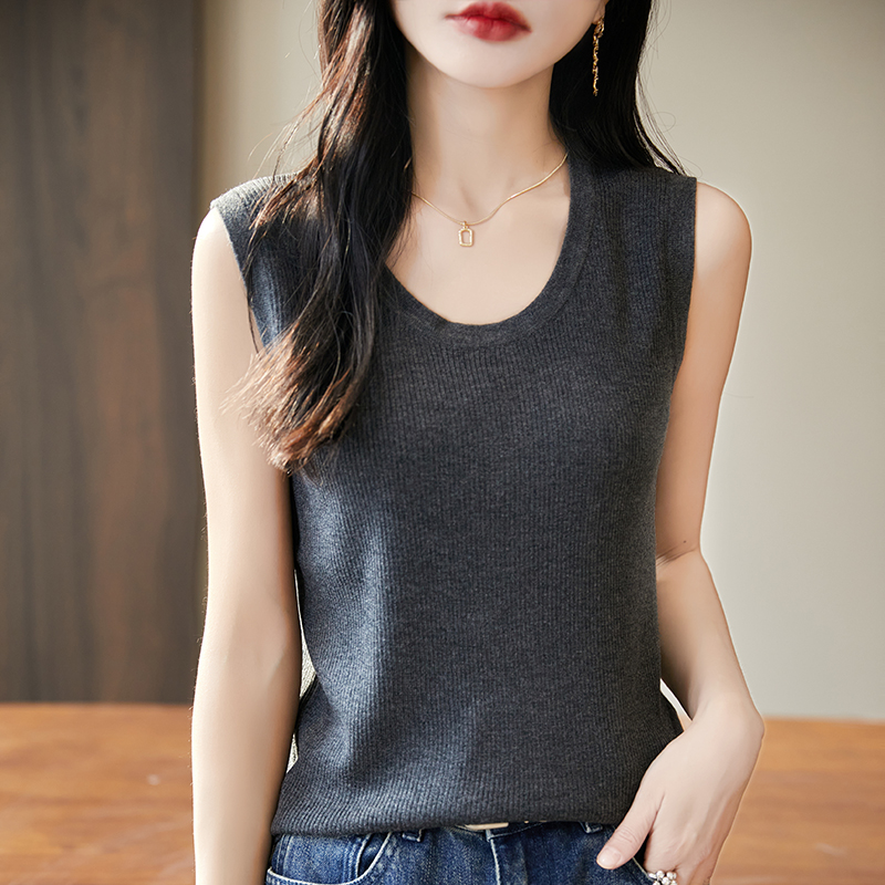 WinvyNee Women Deep Crew Neck  - Tank Top Ribbed recensie en prijs